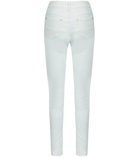 Damskie spodnie PUSH-UP woskowane skinny fit Eleganckie ADELA (Biały) 40 Damskie spodnie PUSH-UP woskowane skinny fit Eleganckie ADELA (Biały) 40