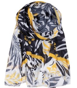 Stylowa chusta chustka szal wiskoza we wzory Elegancka 180cmx90cm (Wielokolorowy)