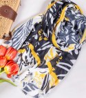 Stylowa chusta chustka szal wiskoza we wzory Elegancka 180cmx90cm (Wielokolorowy)