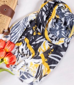 Stylowa chusta chustka szal wiskoza we wzory Elegancka 180cmx90cm (Wielokolorowy)