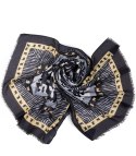 Stylowa chusta chustka szal wiskoza we wzory Elegancka 180cmx90cm (Wielokolorowy)