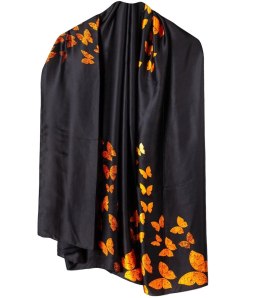 Elegancka chusta szalik szal w kolorowe wzory Stylowa (Wielokolorowy || Czarny)
