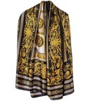 Elegancka chusta szalik szal w kolorowe wzory Stylowa (Wielokolorowy || Czarny)