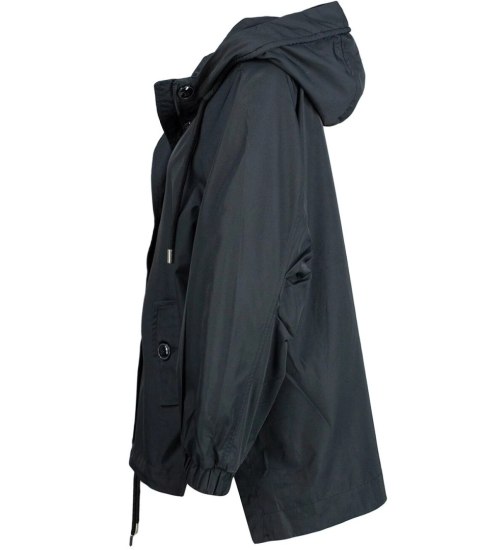 Krótka przeciwdeszczowa kurtka przejściowa oversize ELENA (Czarny) Krótka przeciwdeszczowa kurtka przejściowa oversize ELENA (Czarny)