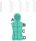 Krótki damski bezrękawnik kamizelka PLUS SIZE STELLA (Biały)