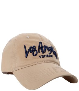 Czapka z daszkiem unisex z haftem LOS ANGELES (Beżowy)