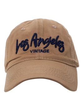 Czapka z daszkiem unisex z haftem LOS ANGELES (Brązowy)