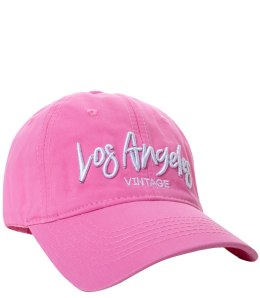 Czapka z daszkiem unisex z haftem LOS ANGELES (Różowy)