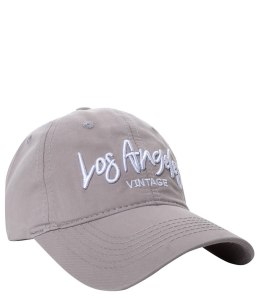 Czapka z daszkiem unisex z haftem LOS ANGELES (Szary)