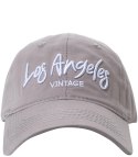 Czapka z daszkiem unisex z haftem LOS ANGELES (Szary)