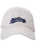 Czapka z daszkiem unisex z haftem NOTHING (Beżowy)