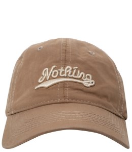 Czapka z daszkiem unisex z haftem NOTHING (Brązowy)