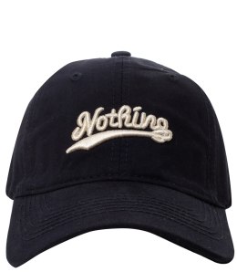 Czapka z daszkiem unisex z haftem NOTHING (Czarny)