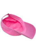 Czapka z daszkiem unisex z haftem NOTHING (Różowy)