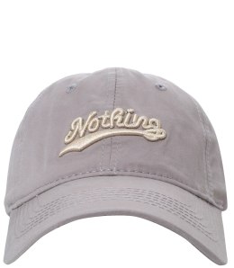 Czapka z daszkiem unisex z haftem NOTHING (Szary)