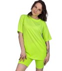 Komplet bawełniany t-shirt koszulka + krótkie legginsy SPIREL (Zielony)