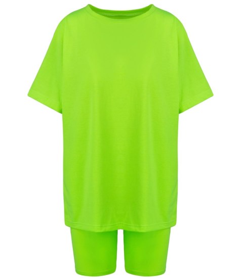 Komplet bawełniany t-shirt koszulka + krótkie legginsy SPIREL (Zielony) Komplet bawełniany t-shirt koszulka + krótkie legginsy SPIREL (Zielony)