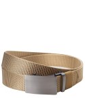Uniwersalny męski pasek 120/3,5 cm Metalowa sprzączka zaciskowa Elegancki (Beżowy)