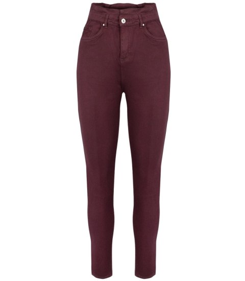 Wygodne elastyczne spodnie JEANSY SKINNY FIT kolorowe Eleganckie ROSE (Czerwony) 34 Wygodne elastyczne spodnie JEANSY SKINNY FIT kolorowe Eleganckie ROSE (Czerwony) 34
