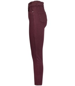 Wygodne elastyczne spodnie JEANSY SKINNY FIT kolorowe Eleganckie ROSE (Czerwony) 34