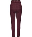 Wygodne elastyczne spodnie JEANSY SKINNY FIT kolorowe Eleganckie ROSE (Czerwony) 34