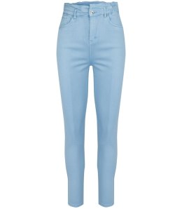 Wygodne elastyczne spodnie JEANSY SKINNY FIT kolorowe Eleganckie ROSE (Niebieski) 34