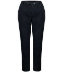 Wygodne elastyczne spodnie na gumkę plus size eleganckie LILIANA (Czarny) 38