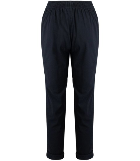 Wygodne elastyczne spodnie na gumkę plus size eleganckie LILIANA (Czarny) 38 Wygodne elastyczne spodnie na gumkę plus size eleganckie LILIANA (Czarny) 38