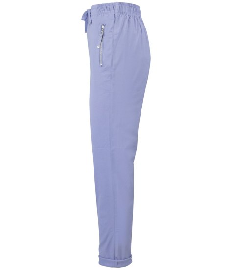 Wygodne elastyczne spodnie na gumkę plus size eleganckie LILIANA (Fioletowy) 38 Wygodne elastyczne spodnie na gumkę plus size eleganckie LILIANA (Fioletowy) 38