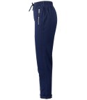 Wygodne elastyczne spodnie na gumkę plus size eleganckie LILIANA (Granatowy) 38
