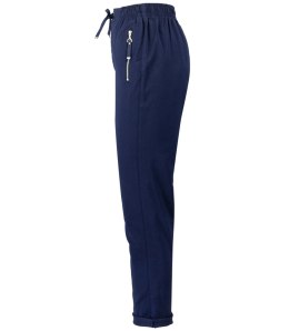 Wygodne elastyczne spodnie na gumkę plus size eleganckie LILIANA (Granatowy) 38