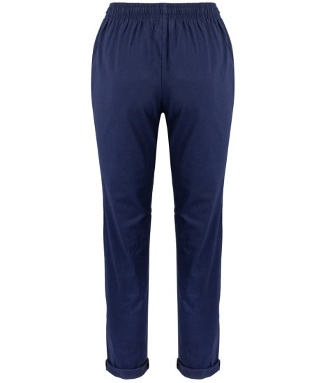 Wygodne elastyczne spodnie na gumkę plus size eleganckie LILIANA (Granatowy) 38 Wygodne elastyczne spodnie na gumkę plus size eleganckie LILIANA (Granatowy) 38