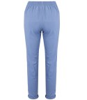 Wygodne elastyczne spodnie na gumkę plus size eleganckie LILIANA (Niebieski) 38