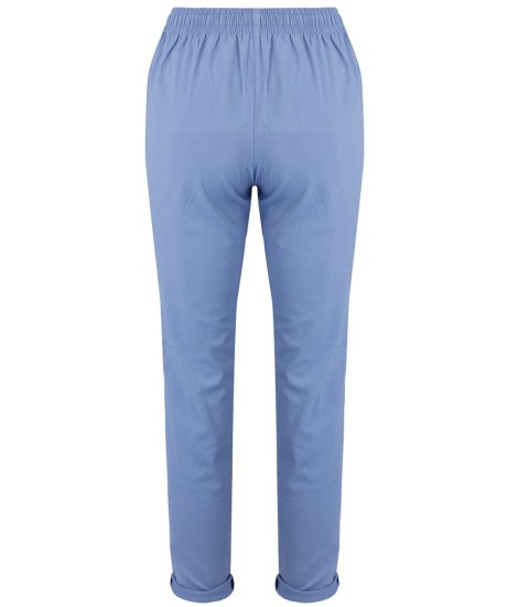 Wygodne elastyczne spodnie na gumkę plus size eleganckie LILIANA (Niebieski) 38 Wygodne elastyczne spodnie na gumkę plus size eleganckie LILIANA (Niebieski) 38