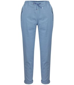 Wygodne elastyczne spodnie na gumkę plus size eleganckie LILIANA (Niebieski) 38