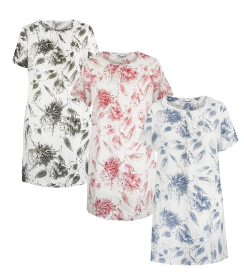 Delikatna sukienka z podszewką w kwiaty plus size LILITH (Niebieski) Delikatna sukienka z podszewką w kwiaty plus size LILITH (Niebieski)