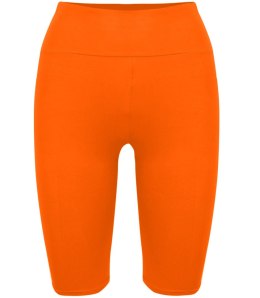 Krótkie legginsy kolarki bezszwowe KARO (Pomarańczowy) S/M