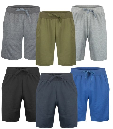 Krótkie spodenki dresowe szorty gumka w pasie Na lato (Czarny) XXL (44) Krótkie spodenki dresowe szorty gumka w pasie Na lato (Czarny) XXL (44)