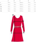 Letnia sukienka MIDI Elegancka z paskiem Dekolt serek (Niebieski) 4XL (48)