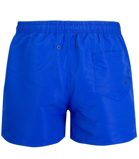 Spodenki szorty kąpielowe ozdobione letnim wzorkiem z przodu (Niebieski) 3XL (46) Spodenki szorty kąpielowe ozdobione letnim wzorkiem z przodu (Niebieski) 3XL (46)
