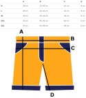 Spodenki szorty kąpielowe ozdobione letnim wzorkiem z przodu (Niebieski) 3XL (46)