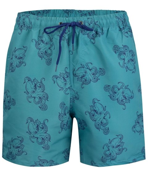 Spodenki szorty kąpielowe w morskie wzory print all over (Zielony || Wielokolorowy) Spodenki szorty kąpielowe w morskie wzory print all over (Zielony || Wielokolorowy)