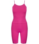 Sportowy zestaw komplet legginsy + top na ramiączka TULLY (Różowy) S/M