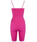 Sportowy zestaw komplet legginsy + top na ramiączka TULLY (Różowy) S/M