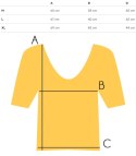 T-shirt koszulka krótki rękaw dopasowanyy krój okrągły dekolt ELIZA (Różowy) 3XL (46)