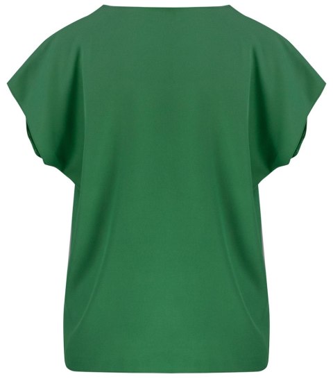 T-shirt pudełkowy bluzka damska bez szwów basic SARA (Zielony) T-shirt pudełkowy bluzka damska bez szwów basic SARA (Zielony)