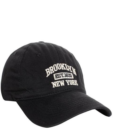 Czapka z daszkiem unisex z haftem BROOKLYN (Czarny) Czapka z daszkiem unisex z haftem BROOKLYN (Czarny)