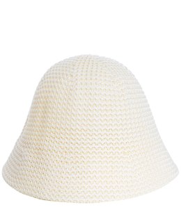 Kapelusz słomkowy pleciony BUCKET HAT (Beżowy)