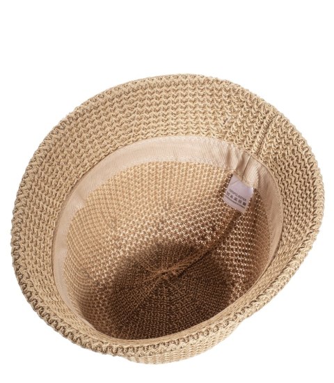Kapelusz słomkowy pleciony BUCKET HAT (Brązowy) Kapelusz słomkowy pleciony BUCKET HAT (Brązowy)