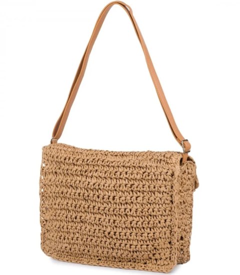 Letnia torba torebka na ramię pleciona Elegancka Styl boho (Brązowy) Letnia torba torebka na ramię pleciona Elegancka Styl boho (Brązowy)